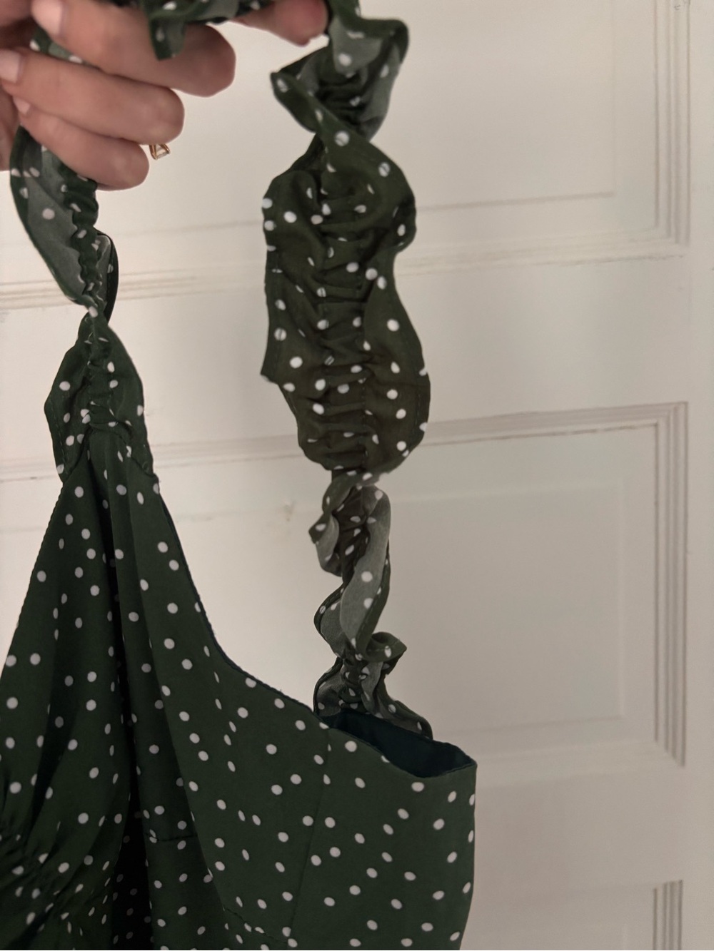 Rihoas Green Polka Dot Midi Dress - Picture 4 of 5